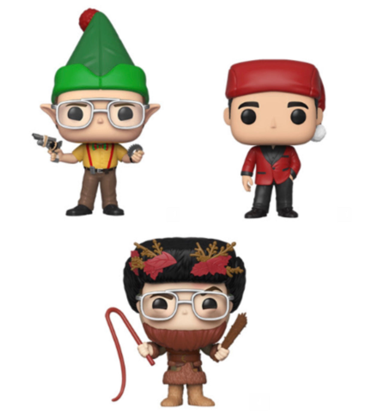 THE OFFICE HOLIDAY FUNKO POP! COMPLETE SET OF 3 (IN STOCK)