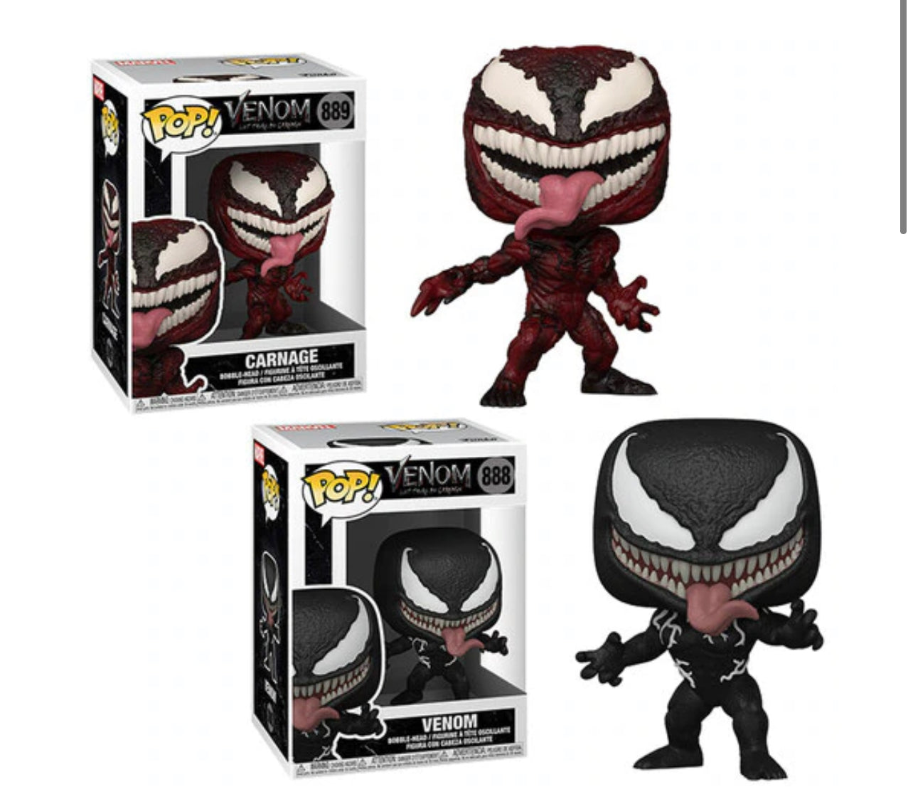 Venom Let There Be Carnage Funko Pop! Complete Set (2) (PRE-ORDER Ships July)