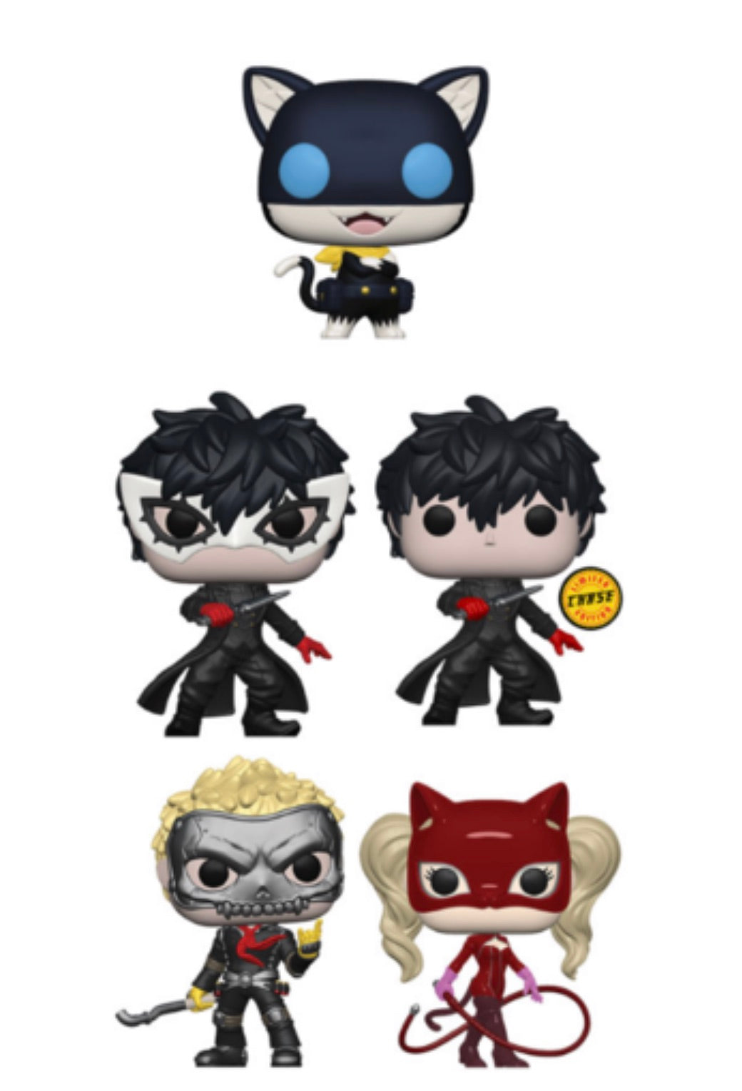 PERSONA 5 FUNKO POP! COMPLETE SET OF 5 CHASE INCLUDED (PRE-ORDER)