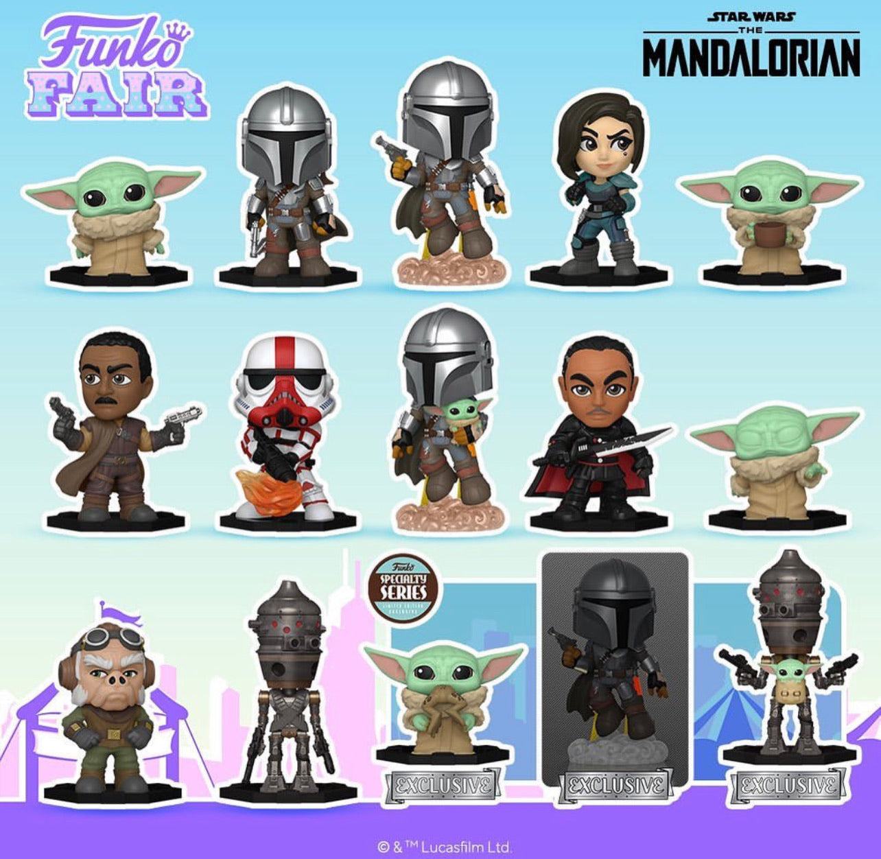 FUNKO MM: STAR WARS - THE MANDALORIAN - 12PC - SPECIALTY SERIES EXCLUSIVE