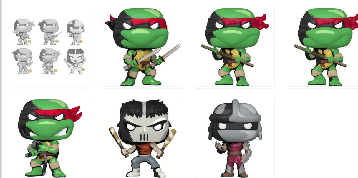 PRE-ORDER Funko POP! TMNT Full Set of 12(6 Common+ 6 Guaranteed Chase) - PX Exclusive