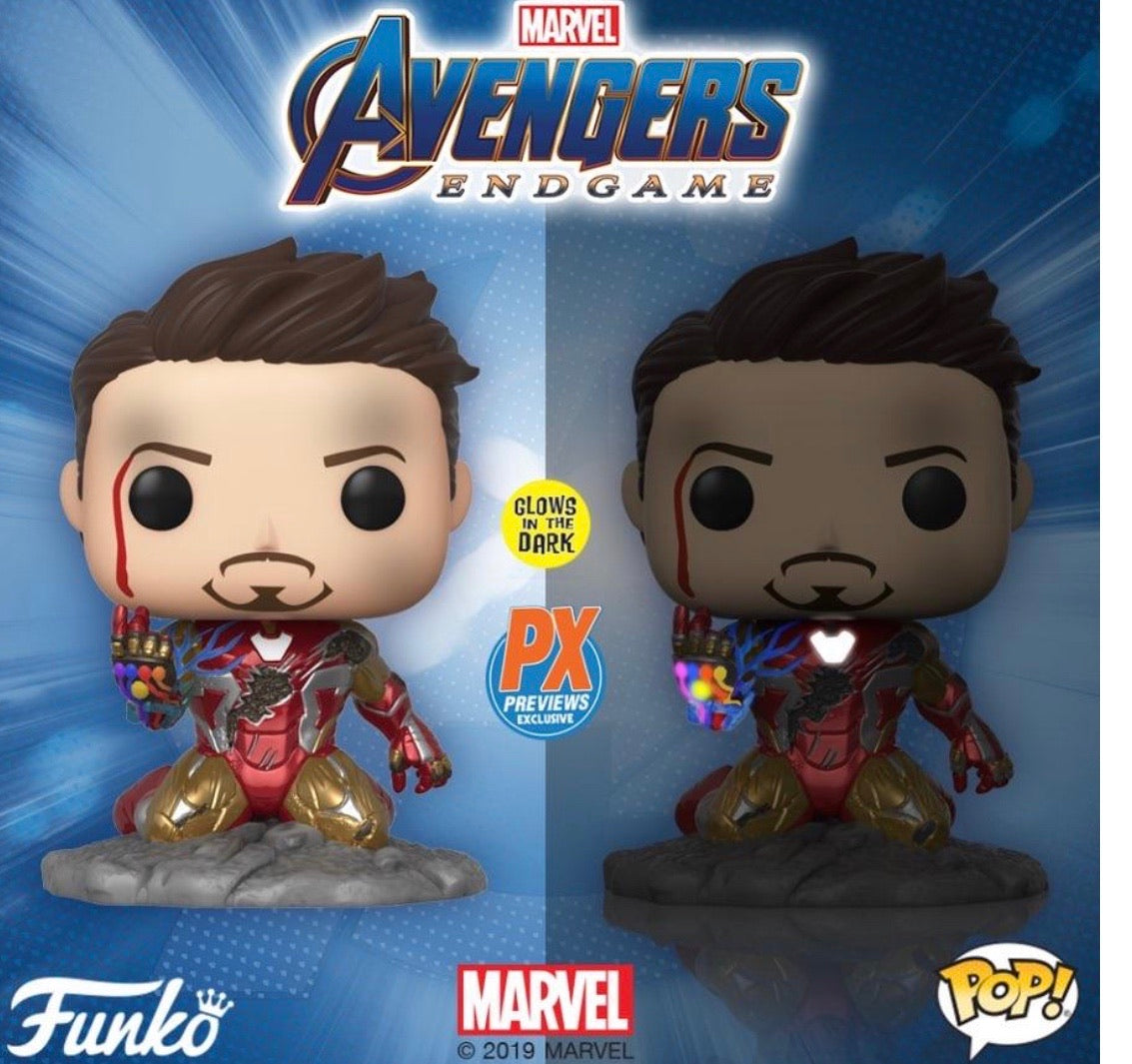 PRE-ORDER - POP! Marvel: End Game, I Am Iron Man GITD PX Excl