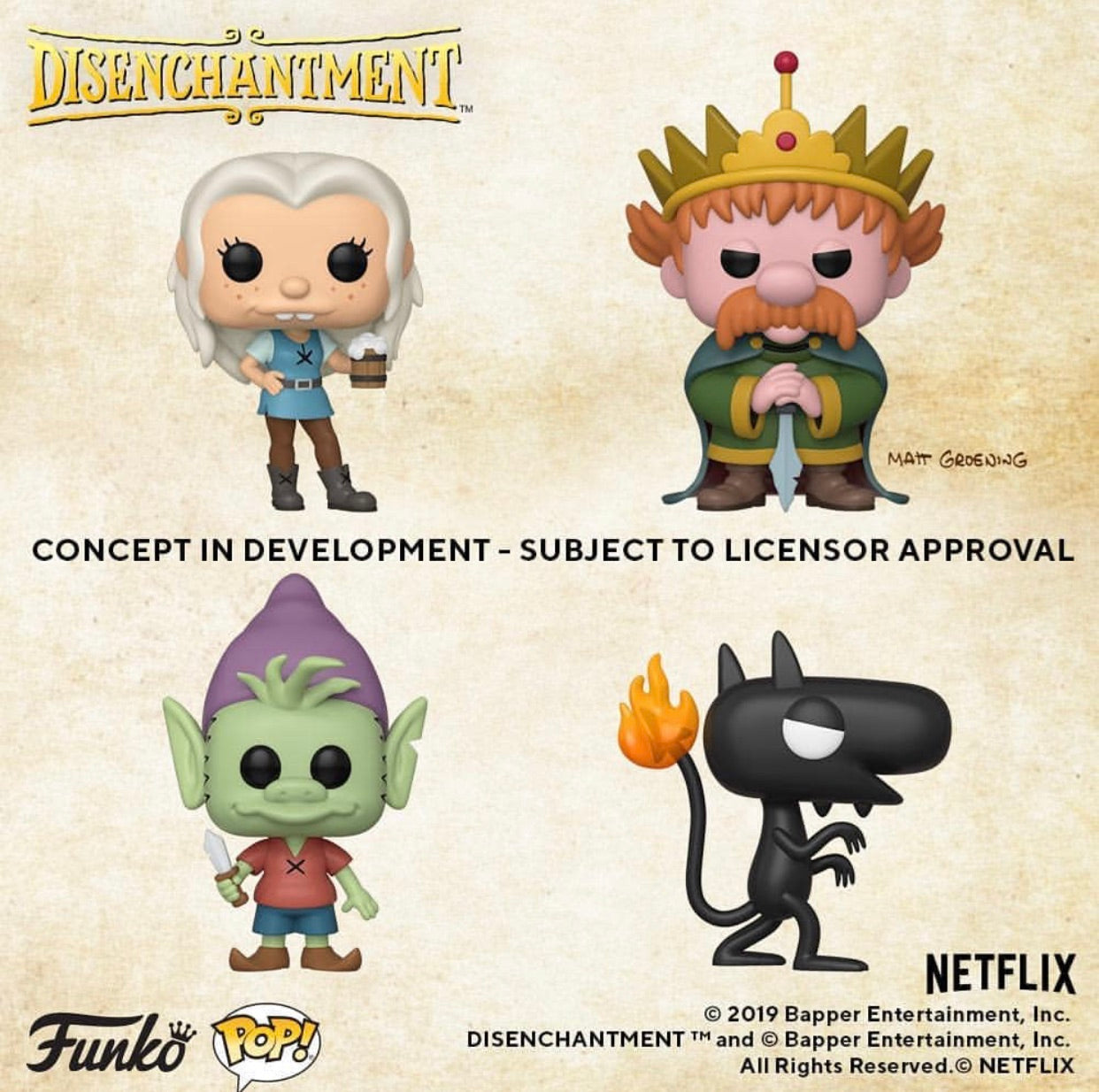 COMING SOON: POP! ANIMATION - DISENCHANTMENT(Preorder)