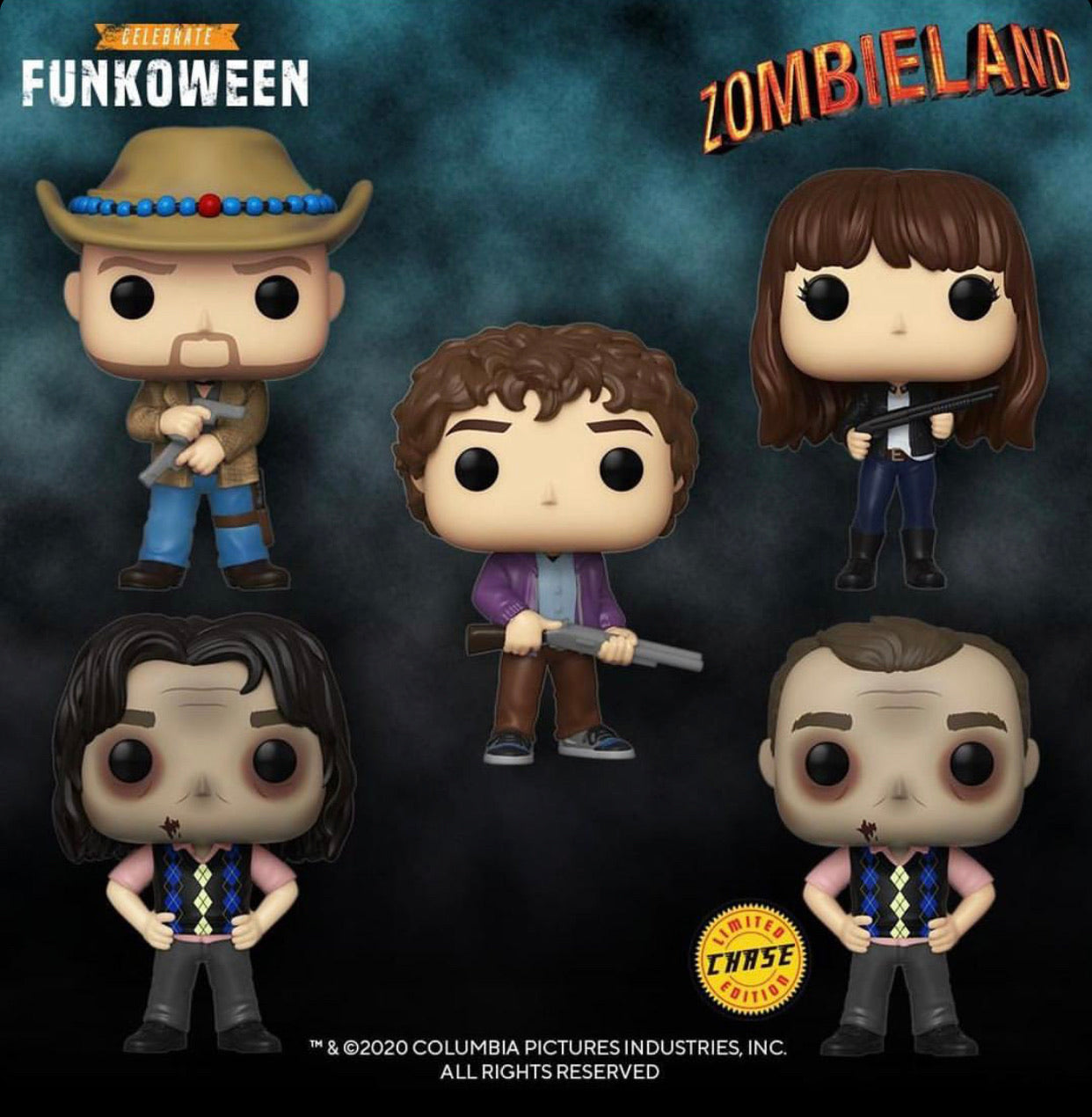 POP! Movies: Zombieland, Bundle of 5 w/ Chase(PREORDER)