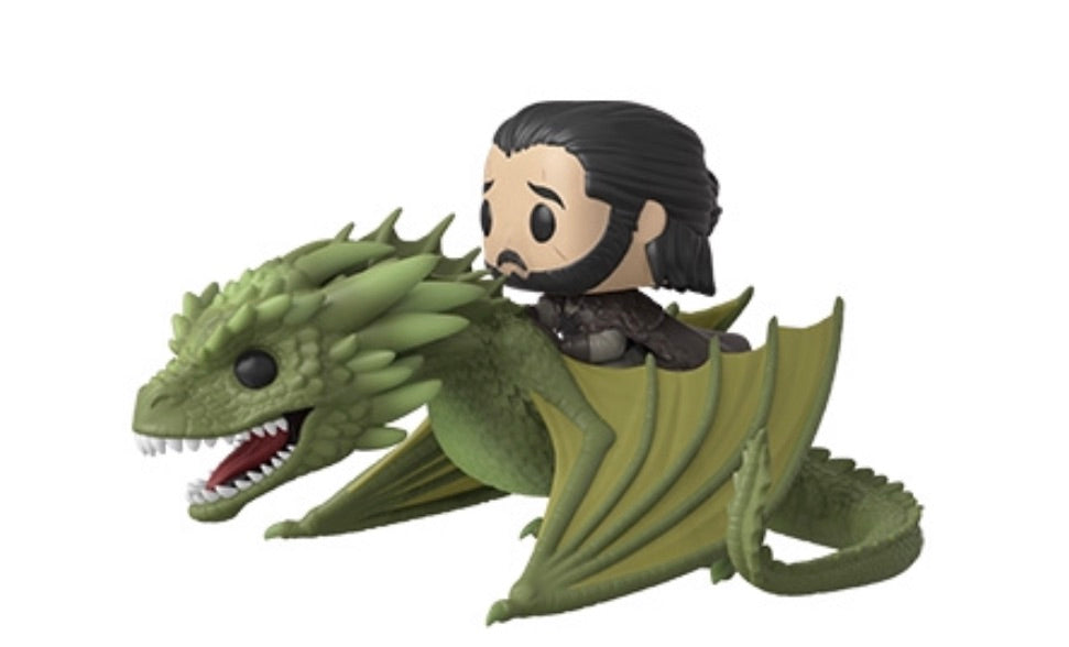 POP! TV - GAME OF THRONES Pop! Rides: Jon Snow with Rhaegal(Preorder)